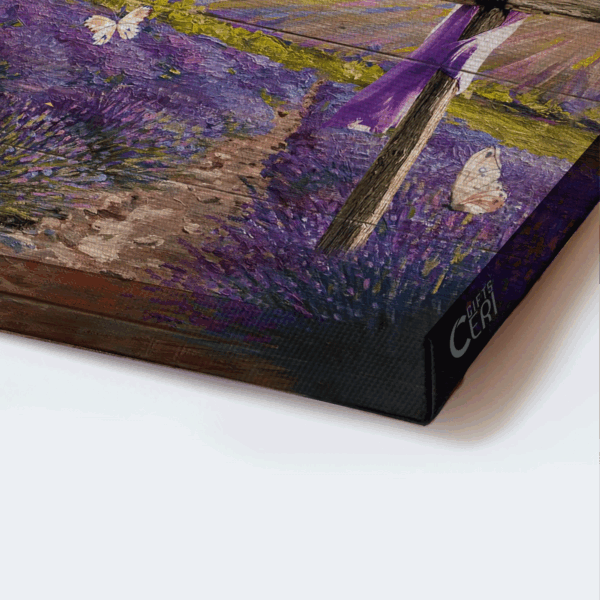 Christian Home Decor Gift: Lavender Field & Barn House Landscape Poster – Child of God Gift