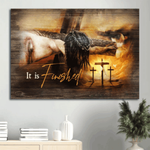 Jesus Landscape Poster - Old Rugged Crosses Christian Wall Art Gift Prints