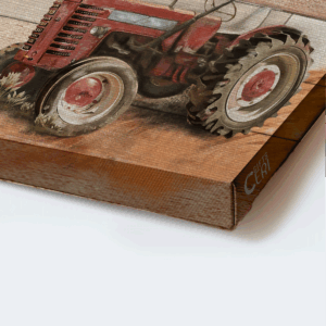 Christian Farm Landscape Poster Home Decor Gift - Red Truck Farmer s Prayer - Gift for Christian 1