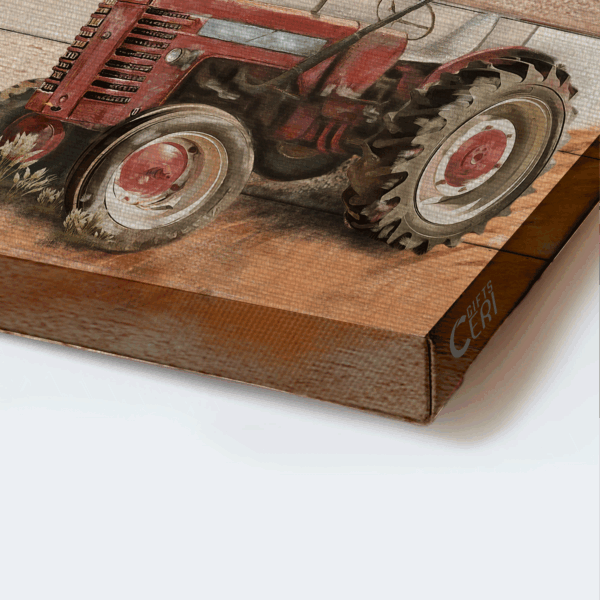 Christian Farm Landscape Poster Home Decor Gift – Red Truck Farmer s Prayer – Gift for Christian