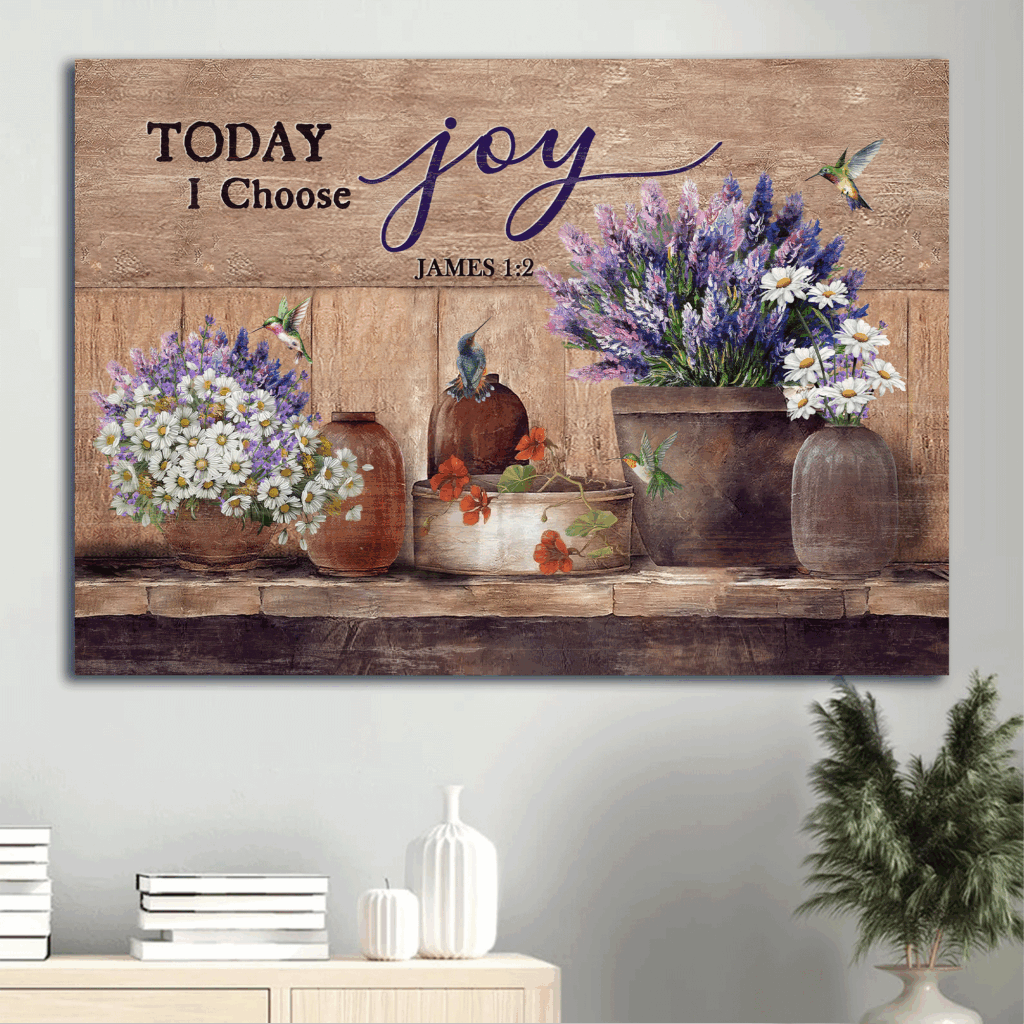 Christian Home Decor: Jesus Lavender Vase & Hummingbird Poster Gift – Choose Joy Today Christian Home Decor: Jesus Lavender Vase & Hummingbird Poster Gift – Choose Joy Today