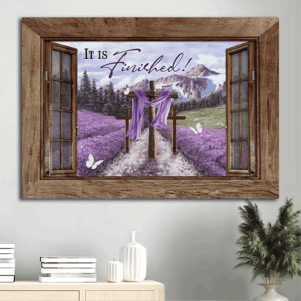 Jesus Landscape Poster – Lavender Field Forest & Cross Drawing – Christian Home Decor Gift Jesus Landscape Poster – Lavender Field Forest & Cross Drawing – Christian Home Decor Gift