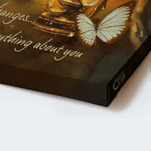 Heavenly Jesus Landscape Poster Home Decor Gift - White Butterfly Night Scene - Christian Gift 3