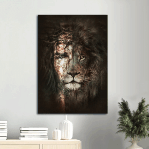 Jesus Portrait Poster: The Lion of Judah Home Decor Gift for Christians - Wall Art Prints