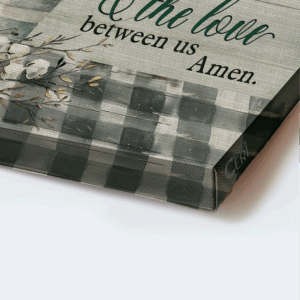 Christian Home Decor Gift Set - Jesus Landscape & Hummingbird Pray Poster - Bless the Food Before Us 1