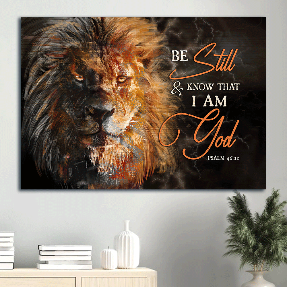 Jesus Landscape Poster Home Decor Gift: Lion King Drawing for Christian – Be Still and Know – Wall Art Prints Jesus Landscape Poster Home Decor Gift: Lion King Drawing for Christian – Be Still and Know – Wall Art Prints