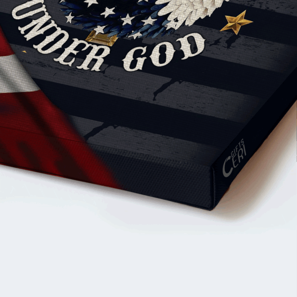 Jesus Landscape Poster Home Decor Gift – American Flag Eagle Cross – Perfect Christian Gift for Patriotic Home Decor