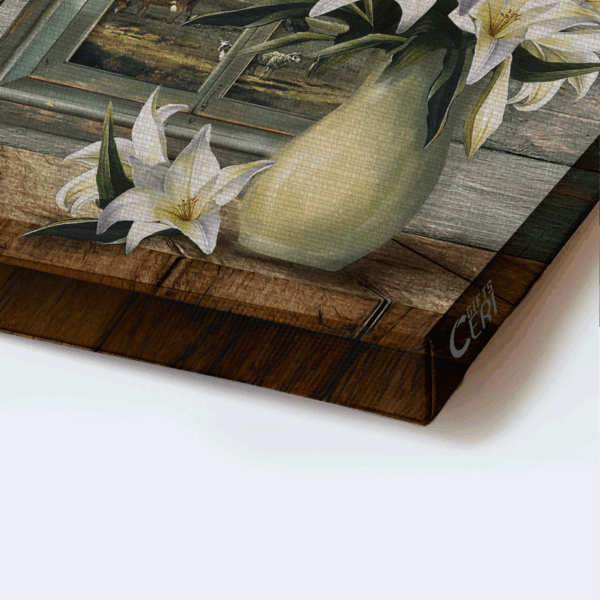 Jesus Landscape & Lily Flower Hummingbird Poster Home Decor Gift for Christians – New Beginning Everyday