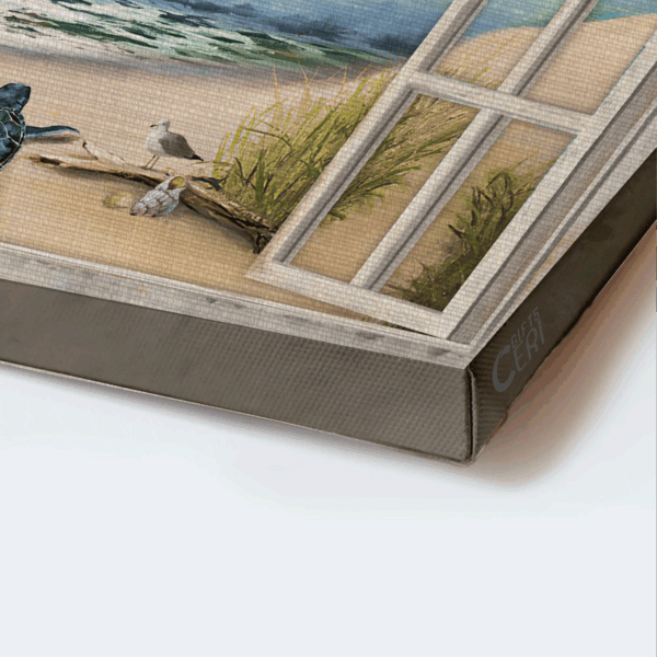 Jesus Landscape Poster Home Decor Gift – Turtle Beach Seagull – Gift For Christian – Today I Choose Joy