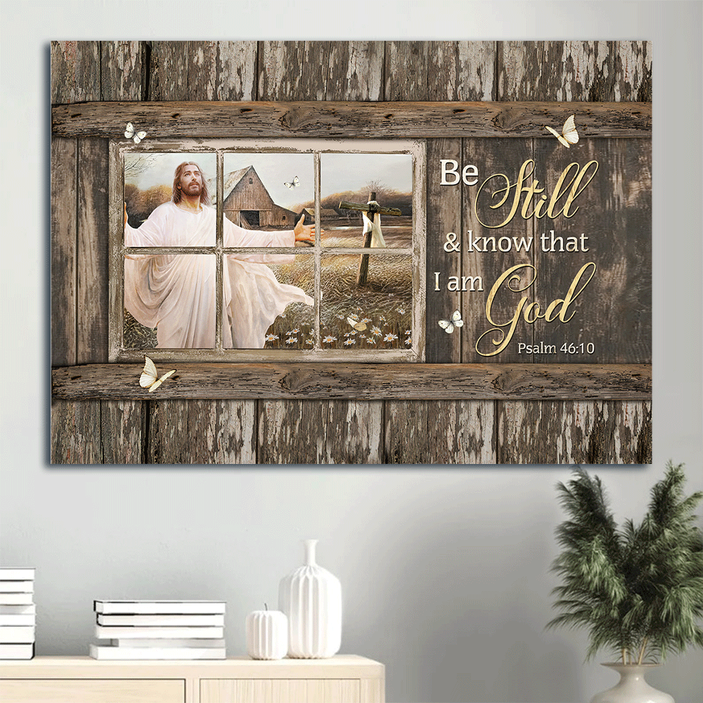 Jesus Landscape Poster Home Decor Gift – Christian Wall Art Prints with Wooden Cross and White Butterfly Jesus Landscape Poster Home Decor Gift – Christian Wall Art Prints with Wooden Cross and White Butterfly