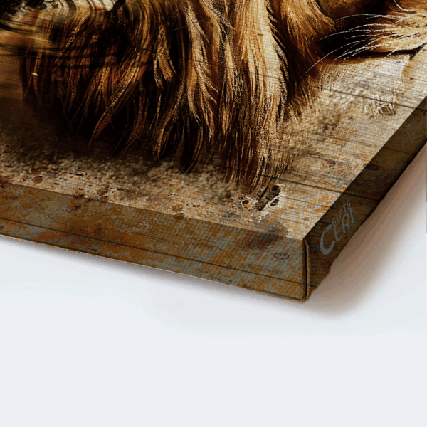 Jesus Lion of Judah Landscape Poster – Vintage Painting Decor Gift for Christians