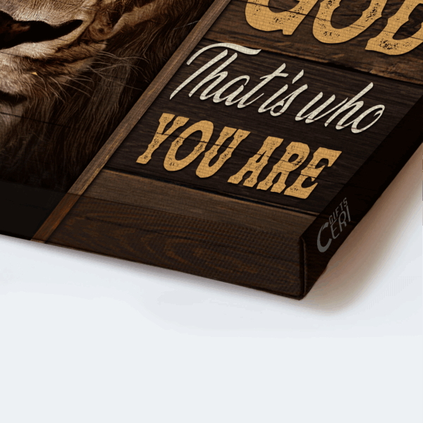 Jesus Lion of Judah Abstract Art Poster – Christian Home Decor Gift