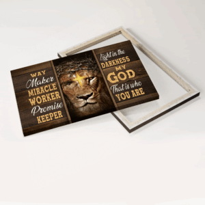Jesus Lion of Judah Abstract Art Poster - Christian Home Decor Gift 1