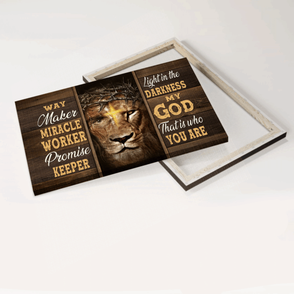 Jesus Lion of Judah Abstract Art Poster – Christian Home Decor Gift
