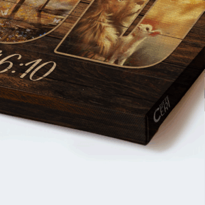 Jesus Lion of Judah & Be Still - Christian Landscape Poster Home Decor Gift 1