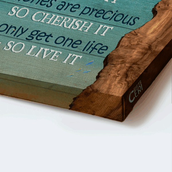 Christian Home Decor Gift: Jesus Landscape Poster with Turtle Ocean View and Starfish – Live Life Fully with this Inspirational Wall Art
