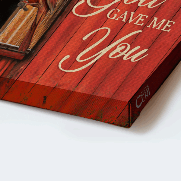 God Gave Me You Couple Landscape Poster – Anniversary Gift – Wall Art Decor