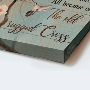 Christian Jesus Landscape Poster Gift: Apricot Blossom Hummingbird Amazing Grace Wall Art 1