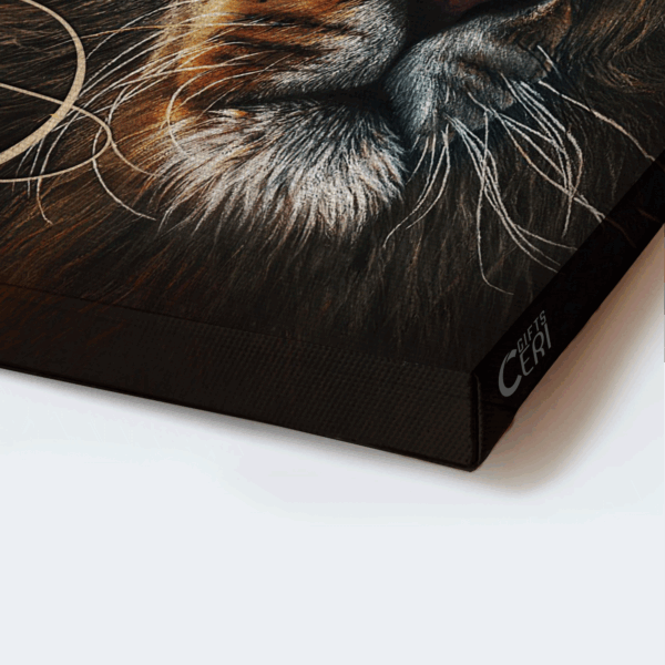 Christian Home Decor Gift – Jesus Lion & Butterfly Landscape Poster – Let Your Faith Shine
