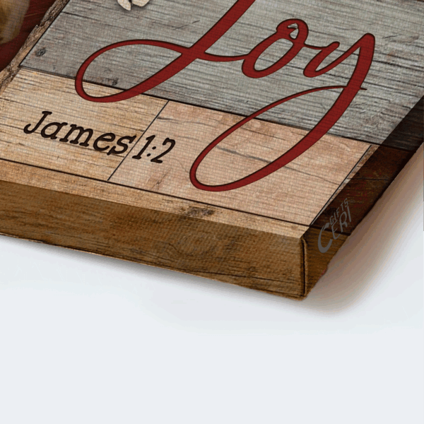 Jesus & White Butterfly Landscape Poster – Gift for Dog Lover & Christian – Today I Choose Joy Home Decor