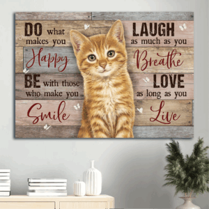 Jesus Landscape Poster: Gift for Cat Lover & Christian White Butterfly Decor