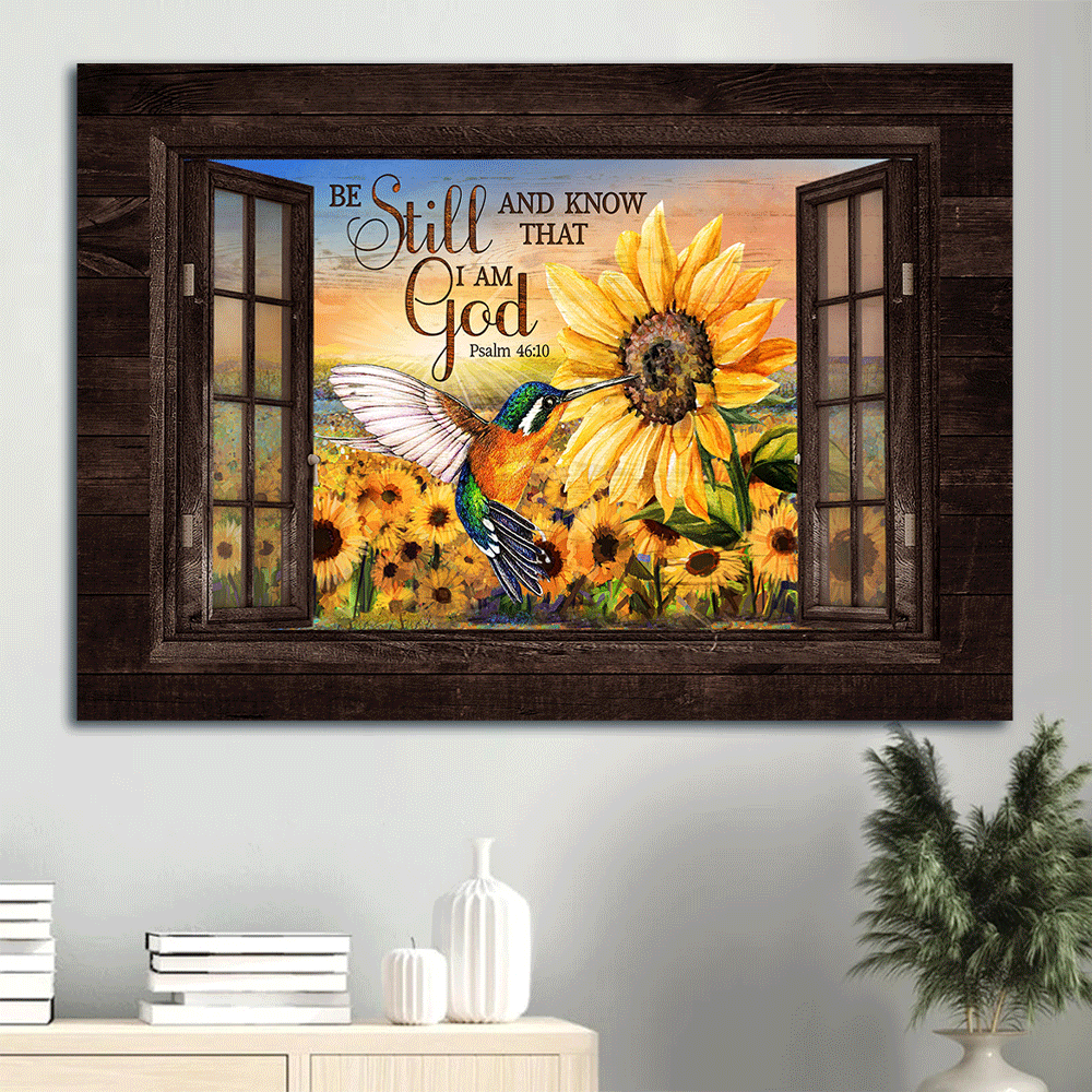 Jesus Landscape Poster Home Decor Gift – Hummingbird & Sunflower Field – Christian Wall Art Jesus Landscape Poster Home Decor Gift – Hummingbird & Sunflower Field – Christian Wall Art