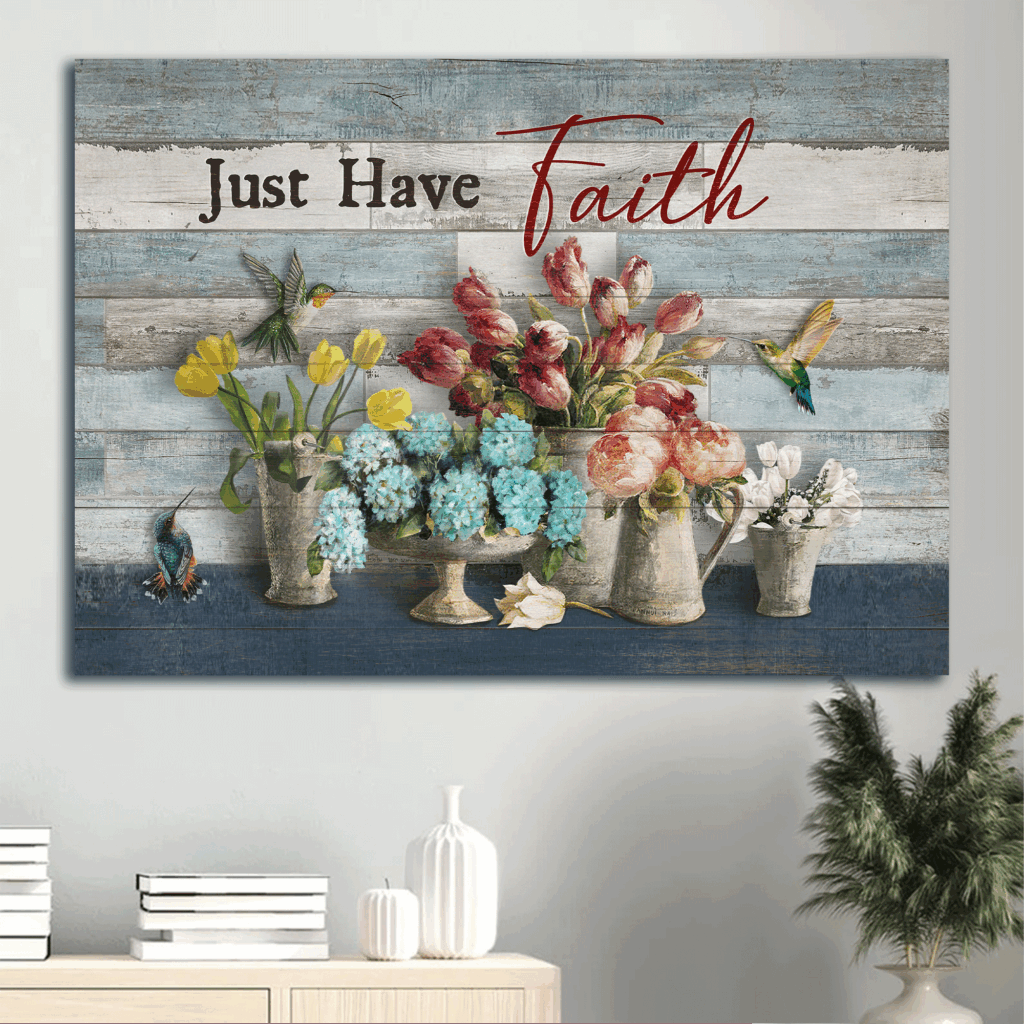 Jesus Landscape Poster Home Decor Gift – Hummingbird and Flowers – Perfect Christian Gift Jesus Landscape Poster Home Decor Gift – Hummingbird and Flowers – Perfect Christian Gift
