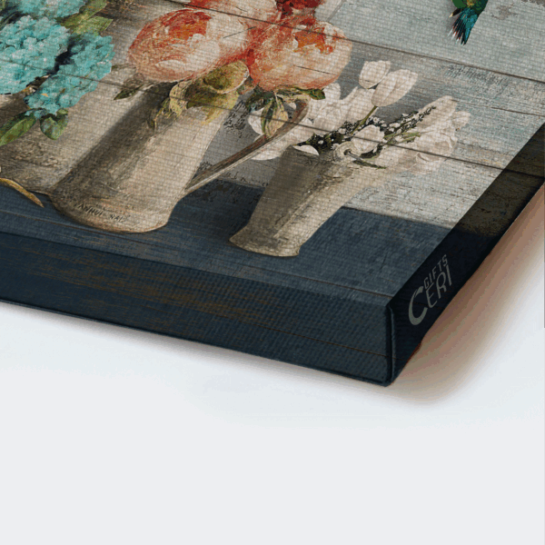 Jesus Landscape Poster Home Decor Gift – Hummingbird and Flowers – Perfect Christian Gift