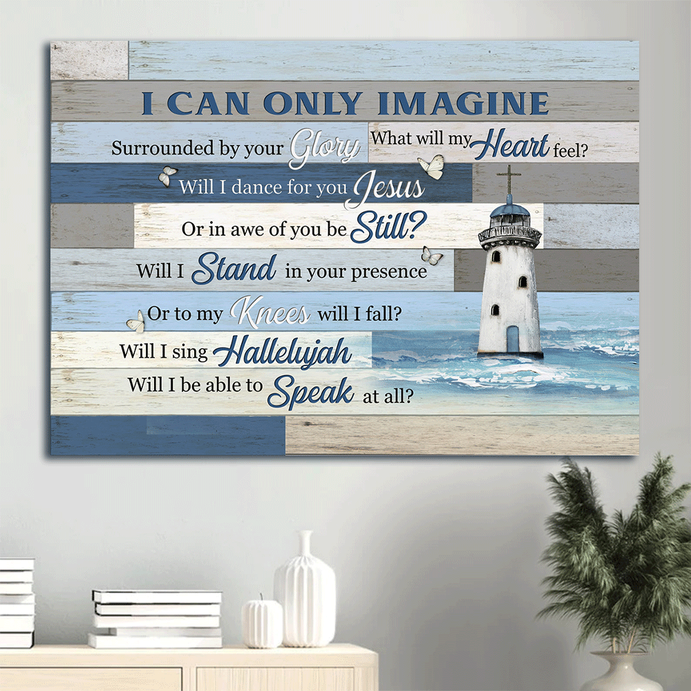 Christian Home Decor Gift: Jesus Landscape Poster with Lighthouse Drawing and White Butterfly Poster Home Decor Gift – Wall Art Print Christian Home Decor Gift: Jesus Landscape Poster with Lighthouse Drawing and White Butterfly Poster Home Decor Gift – Wall Art Print