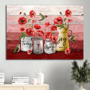 Christian Home Decor Gift: Jesus Landscape & Joy Wall Art Prints