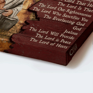 Christian Landscape Poster Home Decor - Names of God Jesus Painting Old Testament Wall Art Gift 1
