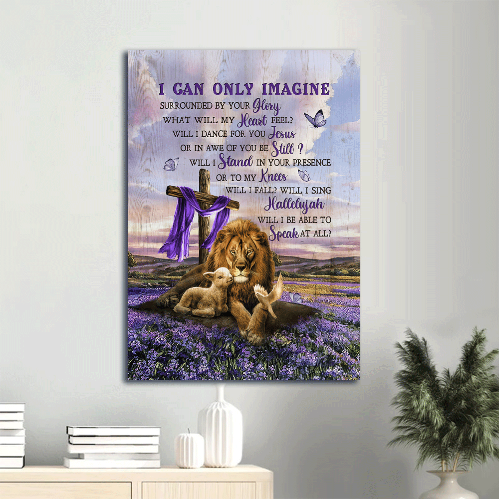 Christian Home Decor Gift – Jesus Lion Drawing Poster with Cross and Lavender Field – Inspirational Wall Art Print Christian Home Decor Gift – Jesus Lion Drawing Poster with Cross and Lavender Field – Inspirational Wall Art Print