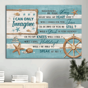 Christian Home Decor Gifts: Jesus & Ocean Seashells Poster Collection