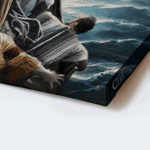 Jesus Landscape Poster: The Storm On The Sea - Christian Home Decor Gift 1