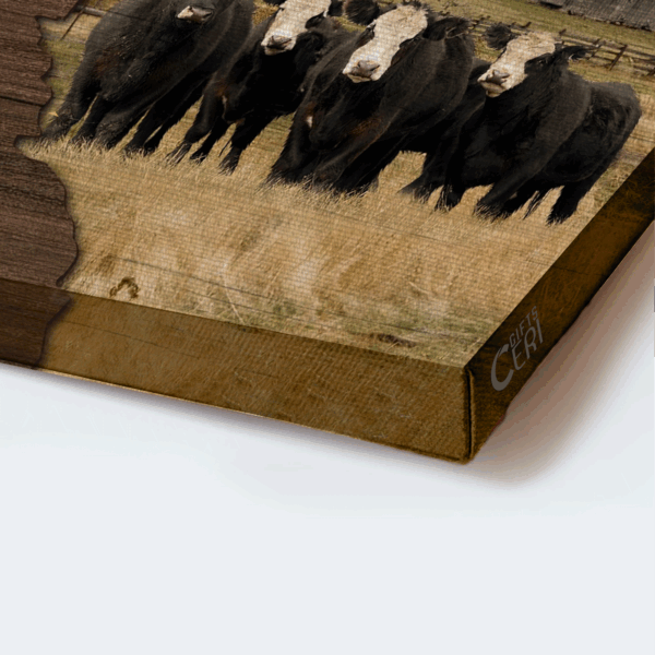 God s Paradise Jesus Landscape Poster Home Decor Gift – Lucky Cow & Green Meadow Christian Art
