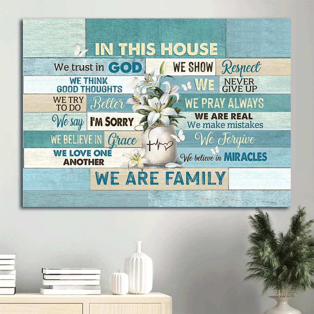 Christian Home Decor Gift: Jesus Landscape Poster with Lilies and Butterfly Poster Home Decor Gift Christian Home Decor Gift: Jesus Landscape Poster with Lilies and Butterfly Poster Home Decor Gift