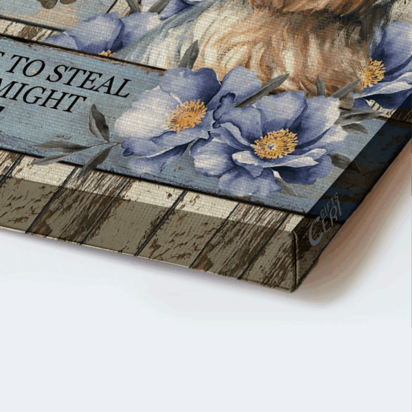 Christian Home Decor Gift: Jesus & Yorkshire Terrier Landscape Poster