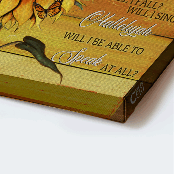 Christian Home Decor Gift: Jesus Landscape Sunflower & Butterfly Poster – I Can Only Imagine