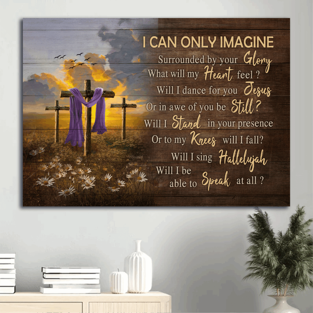 Christian Home Decor Gift Set – Jesus Landscape Old Rugged Cross Daisy Field I Can Only Imagine Poster Christian Home Decor Gift Set – Jesus Landscape Old Rugged Cross Daisy Field I Can Only Imagine Poster