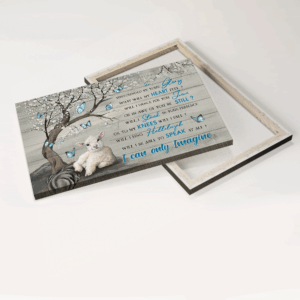 Christian Home Decor Gift Set: Jesus Landscape Little Lamb Blue Butterflies & I Can Only Imagine Poster 3