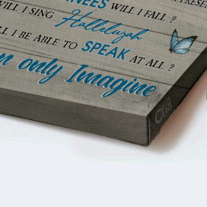 Christian Home Decor Gift Set: Jesus Landscape Little Lamb Blue Butterflies & I Can Only Imagine Poster 1
