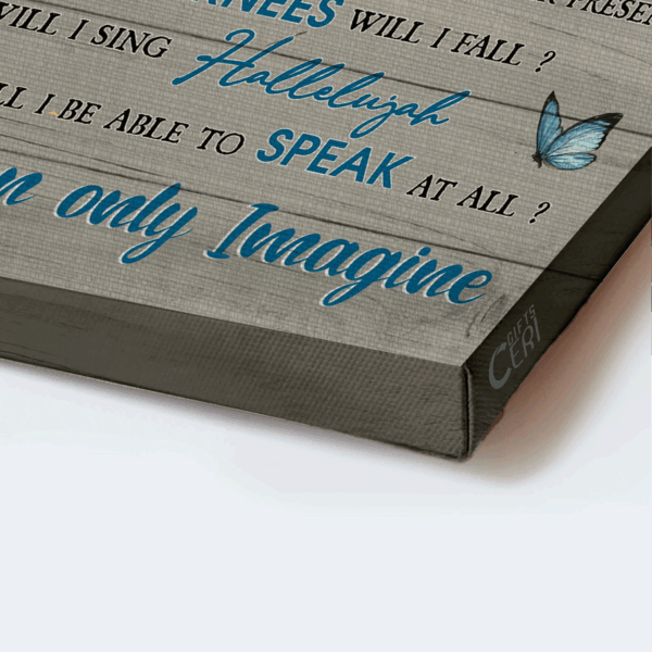 Christian Home Decor Gift Set: Jesus Landscape Little Lamb Blue Butterflies & I Can Only Imagine Poster