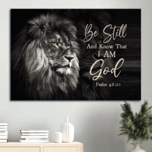 Jesus Lion of Judah Black and White Painting - Christian Home Decor Poster Gift