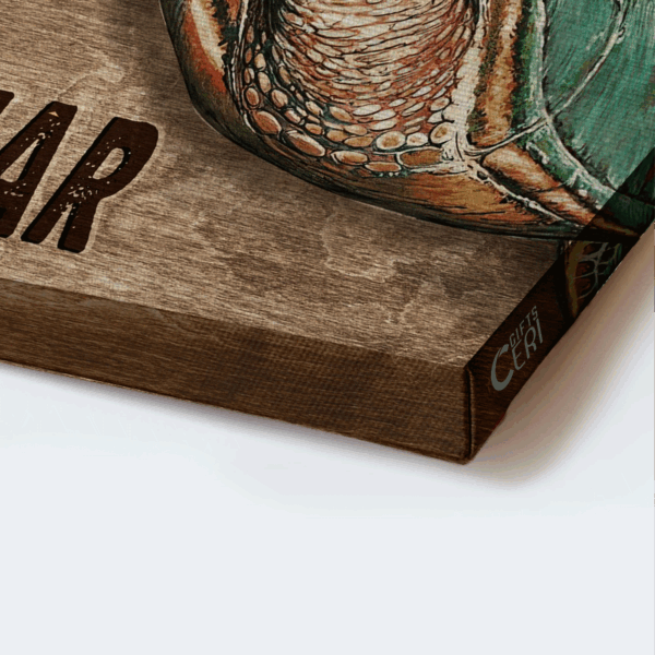 Jesus Landscape Turtle Wooden Background Poster Home Decor Gift – Inspiring Christian Gift for Faith Over Fear