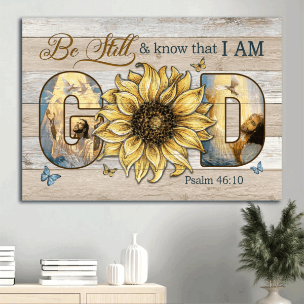 Christian Home Decor Gift Set: Jesus Landscape & Butterfly Posters – Inspirational Wall Art for Christians