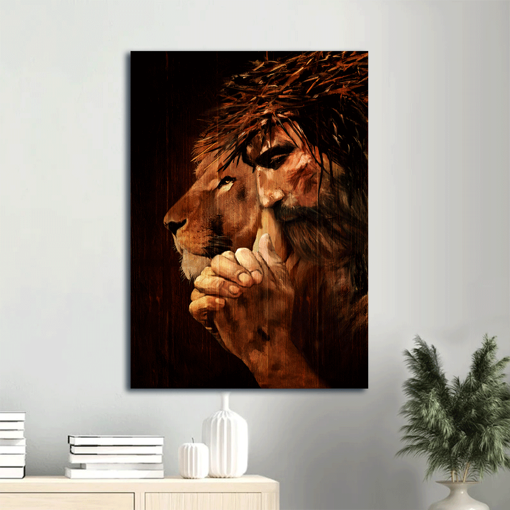 Jesus Portrait Poster – Lion of Judah Painting for Christian Home Decor Gift Jesus Portrait Poster – Lion of Judah Painting for Christian Home Decor Gift