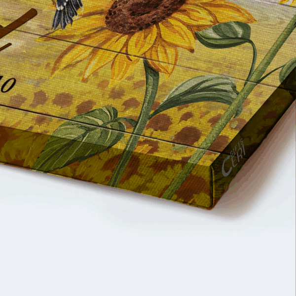 Christian Home Decor Gift – Jesus Landscape & Hummingbird Poster – Be Still & Know That I Am God