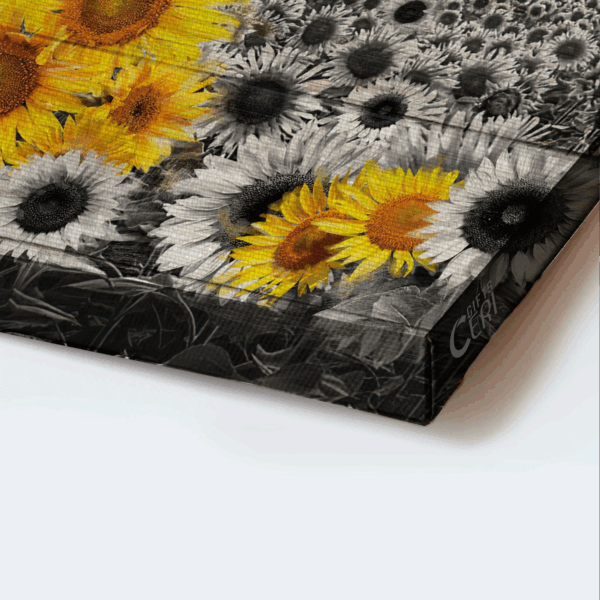 Jesus Landscape & Sunflower Field Poster Home Decor Gift for Christians – Today I Choose Joy