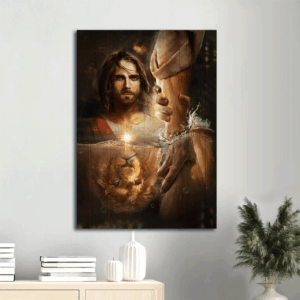 Lion of Judah Jesus Portrait Poster - Christian Home Decor Gift Prints