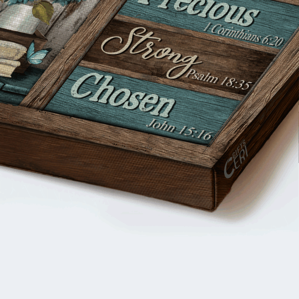 Jesus Landscape Poster – Summer Vibe Home Decor Gift for Christian – Unique God Says You Are – Blue Lantern & Beautiful Flower